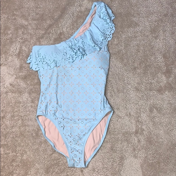 J. Crew Other - J Crew Blue One Shoulder SwimSuit Size 12